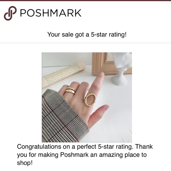 COPY - 🎉HP🎉 NEW Gold/925 Sterling Silver open Oval Ring - Picture 13 of 13